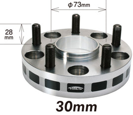 Project Kics 30mm Thick 12x1.25 56mm Hub 5x114.3 Wide Tread Spacers - W5130W356