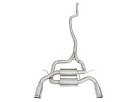 aFe MACHForce XP SS-304 Polish Tip 2.5in Dia Cat Back Exhaust 12-14 BMW 335i (F30) 3.0L (t) - 49-36326-P