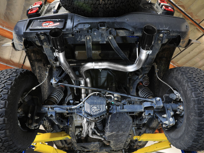 aFe 22-26 Ford Bronco V6 3.0L (tt) Vulcan Series 3in 304SS Cat-Back Exhaust System w/ Black Tips - 49-33154-B