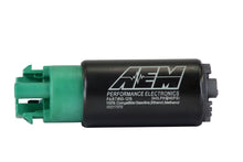 Load image into Gallery viewer, AEM 340LPH 65mm Fuel Pump Kit w/ Mounting Hooks - Ethanol Compatible - 50-1215