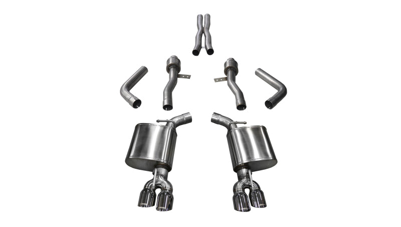 Corsa 2015-2023 Dodge Challenger Hellcat Dual Rear Exit Sport Exhaust w/ 3.5in Polished Tips - 14987