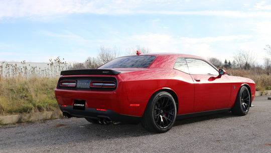 Corsa 2015-2023 Dodge Challenger Hellcat Dual Rear Exit Extreme Exhaust w/ 3.5in Black Tips - 14989BLK