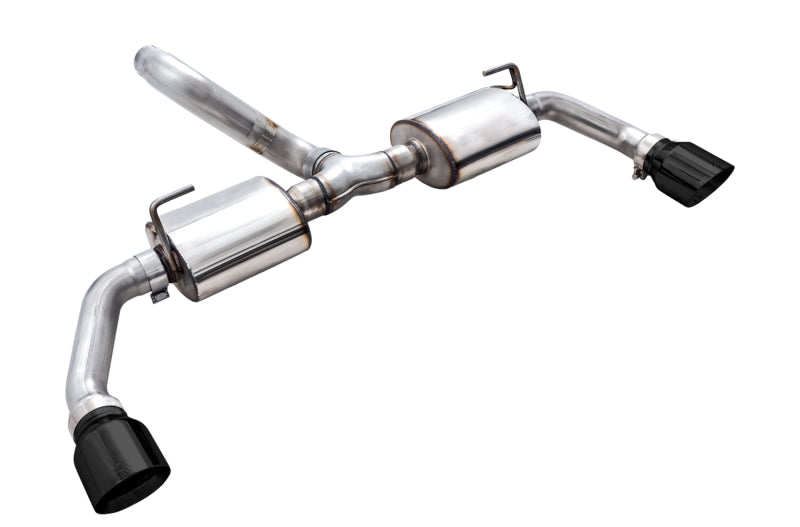 AWE Tuning 2018+ Jeep Wrangler JL/JLU Tread Edition Axle-Back Dual Exhaust - Diamond Black Tips - 3015-33001