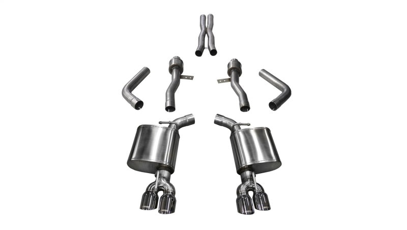 Corsa 2017-2023 Dodge Challenger 5.7L V8 Sport Cat-Back Dual Rear Exit w/3.5in Polished Tips - 21005