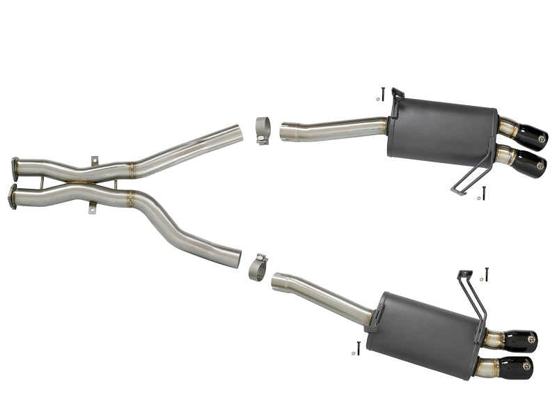 aFe MACH Force-Xp 2-1/2in 304 SS Cat-Back Exhaust w/ Black Tips 05-08 BMW Z4 M Coupe (E86) L6 3.2L - 49-36339-B