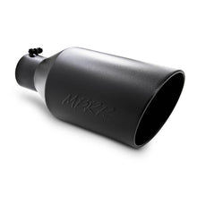 Load image into Gallery viewer, MBRP Universal Tip 8in O.D. Rolled End 4in inlet 18in length Black - T5128BLK