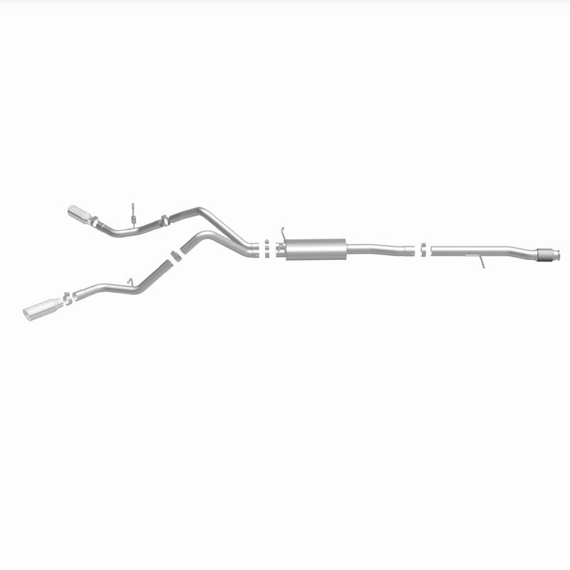 Magnaflow 14 Chev Silverado V8 5.3L CC/EC Cab Dual Split Behind Rear Tires Exit SS Cat Back Perf Exh - 15269