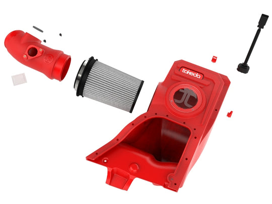 aFe 23-26 Honda Civic Type R Takeda Momentum Red Edition Cold Air Intake System w/ Pro DRY S Filter - 56-70062DR
