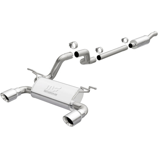 MagnaFlow 2018 Jeep Wrangler L4-2.0L 3in 409SS Cat-Back Exhaust System w/Dual Split Rear Exit - 19438
