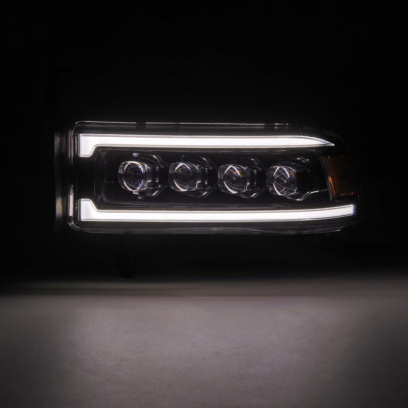AlphaRex 94-01 RAM 1500 NOVA LED Proj Headlights Alpha-Blk w/Activ Light/Seq Signal/SB DRL - 880352