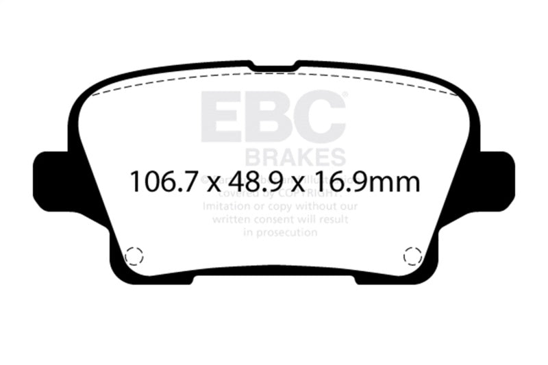 EBC 18-20 Buick Regal Sportback 3.6L Redstuff Rear Brake Pads - DP33125C
