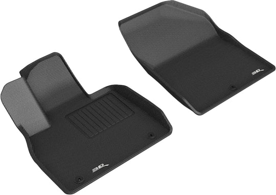3D MAXpider 2020 Hyundai Palisade Kagu 1st Row Floormat - Black - L1HY10011509