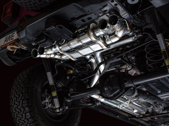 AWE Tuning 21+ Wrangler 392 Switchpath Cat-Back Exhaust- Quad BashGuards - 3025-41392