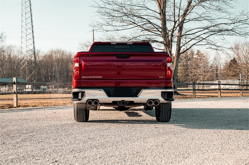 Corsa 2019-2025 GMC Sierra 1500 Cat-Back Dual Rear Exit with Twin 4in Polished Pro-Series Tips - 21201