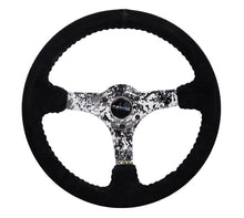 Load image into Gallery viewer, NRG Reinforced Steering Wheel (350mm / 3in. Deep) Blk Suede w/Hydrodipped Digi-Camo Spokes - RST-036DC-S