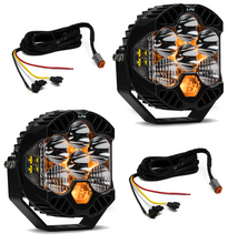 Load image into Gallery viewer, Baja Designs Jeep JL/JT Rubicon Steel Bumper LED Light Kit LP6 w/Upfitter - 447671UP