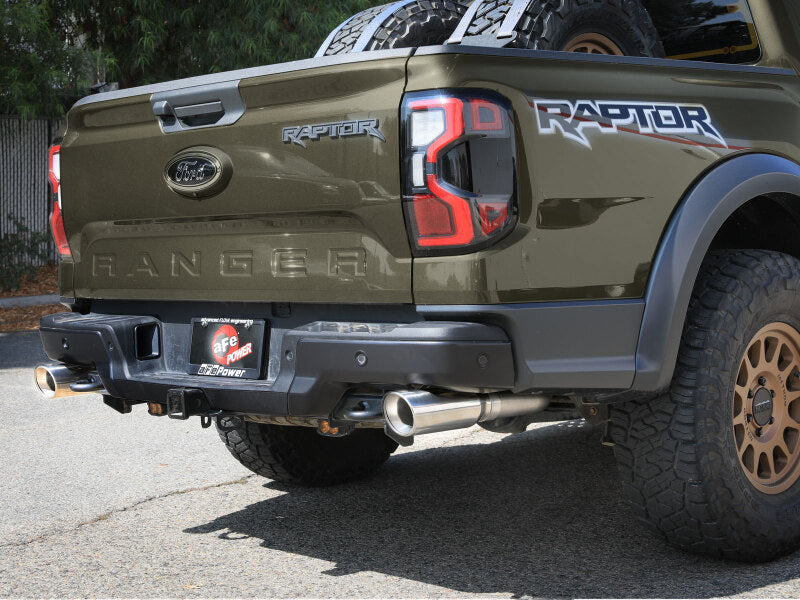 aFe 24-25 Ford Ranger Raptor Vulcan Series 3in 304 SS Cat-Back Exhaust w/ Polished Tips - 49-33152-P