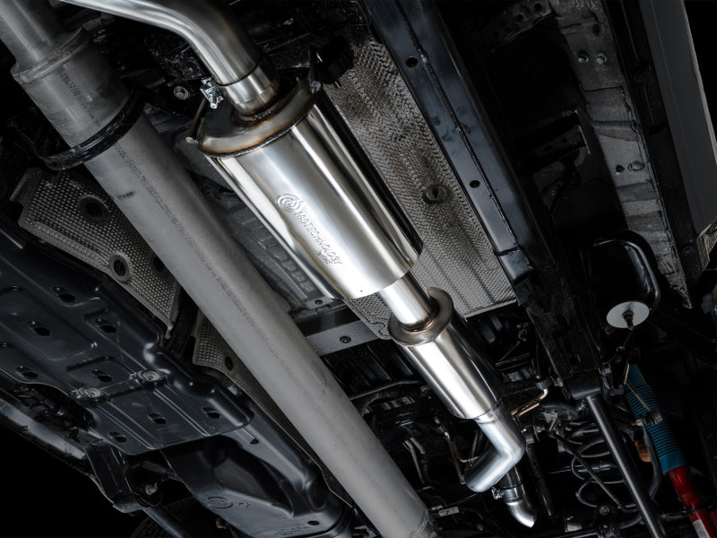 AWE Tuning Exhaust for 4th Gen Toyota Tacoma Dual Diamond Black Tips - 3015-33254