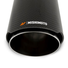 Load image into Gallery viewer, Mishimoto Carbon Fiber Muffler Tip 3in Inlet 4in Outlet Polished - MMEXH-TIP-CF3P