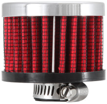 Load image into Gallery viewer, K&amp;N Clamp On Rubber Base Crankcase Vent Filter 0.375in Flange ID x 2in OD x 1.5in Height - 62-1320