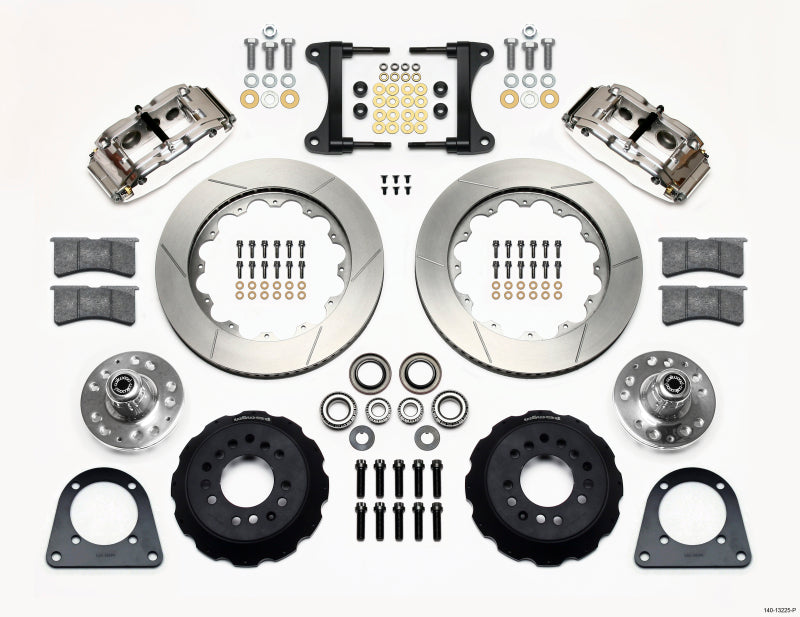 Wilwood Narrow Superlite 6R Front Hub Kit 14.00in Polished TCI-IFS 71-78 (Pinto Based) - 140-13225-P