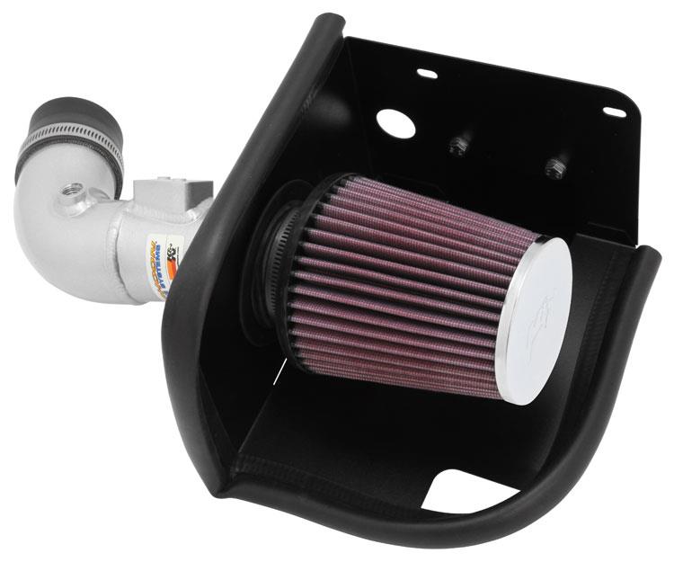 K&N 11-12 Ford Fiesta 1.6L L4 Silver Typhoon Performance Intake - 69-3530TS