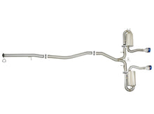 Load image into Gallery viewer, aFe Takeda 3in 304 SS Cat-Back Exhaust System w/ Blue Tips 2017+ Honda Civic Si 4Dr I4 1.5L (t) - 49-36621-L