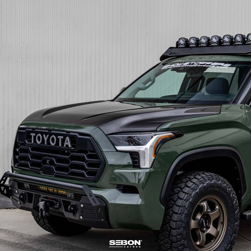 Seibon 22-23 Toyota Tundra OE Style Carbon Fiber Hood - HD23TYTU-OE
