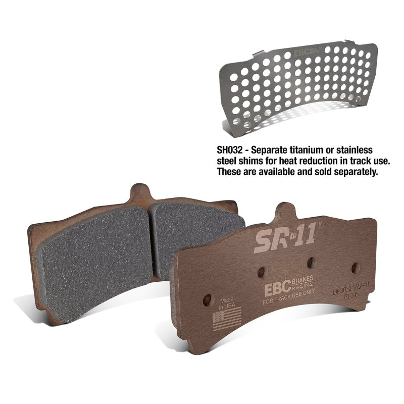 EBC Racing Alcon CAR 11 Caliper SR-11 Sintered Race Brake Pads - DP8032.16SR11