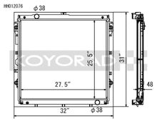 Load image into Gallery viewer, Koyo Toyota 10-13 Tundra 4.6L/07-13 Tundra 5.7L V8 (AT) Racing Radiator *Requires SK-C13* - HH012076