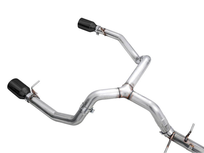 AWE Tuning 4th Gen GM 1500 5.3L 0FG Cat-Back Split Rear Exit (Flat Bumper) - Dual Diamond Tips - 3015-33206