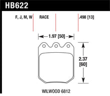 Load image into Gallery viewer, Hawk Wilwood DLS 6812 DTC-30 Brake Pads - HB622W.490