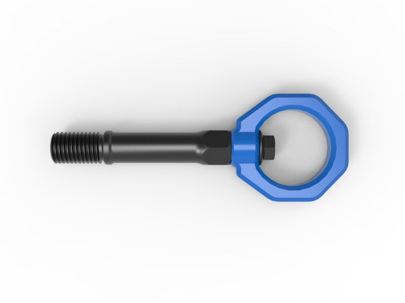 aFe CONTROL Front Tow Hook Nissan Z 23-25 V6-3.0LBlue - 450-712001-L