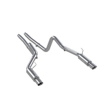 Load image into Gallery viewer, MBRP 05-09 Ford Mustang GT 4.6L Dual Split Rear Race Version AL/ 3in Cat Back Exhaust System - S7270AL
