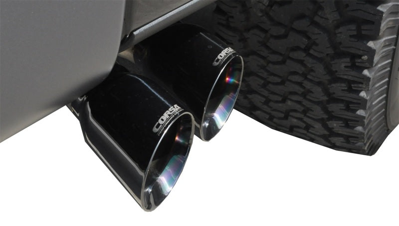 Corsa 2011-2014 Ford F-150 Raptor 6.2L V8 133in Wheelbase Black Xtreme Cat-Back Exhaust - 14759BLK