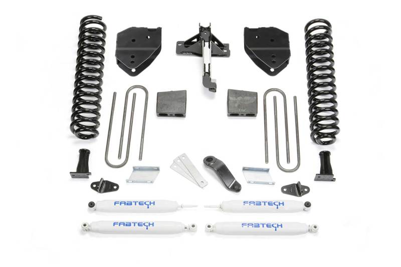Fabtech 17-21 Ford F250/F350 4WD Gas 6in Basic Sys w/Perf Shks - K2255