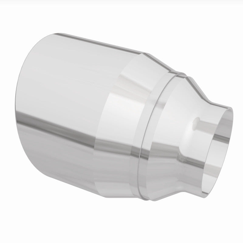 MagnaFlow Tip Stainless Double Wall Round Single Outlet Polished 4.5in DIA 2.5in Inlet 5.75in Length - 35224