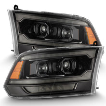 Load image into Gallery viewer, AlphaRex 09-18 RAM 1500 PRO-Series Proj Headlights Alpha-Black w/Sequential Signal &amp; Top/Middle DRL - 880563