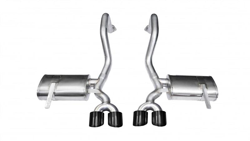 Corsa 1997-2004 Chevrolet Corvette C5 Z06 5.7L V8 Black Xtreme Axle-Back Exhaust - 14961BLK
