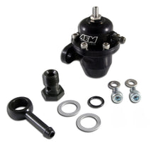 Load image into Gallery viewer, AEM 86-93 Acura / 95-98 TL / 88-91 Civic/CRX / 92-01 Prelude Black Adjustable Fuel Pressure Regulato - 25-303BK