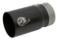 Load image into Gallery viewer, aFe MACH Force-Xp Universal Exhaust Tip 3-1/2 IN Inlet x 4 IN Outlet x 7 IN L Black Right Side Exit - 49T35404-B07