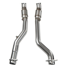 Load image into Gallery viewer, Kooks 2018+ Jeep Grand Cherokee TrackHawk 6.2L 3in Inlet x 3in OEM Outlet Catted SS Connection Pipes - 34103201