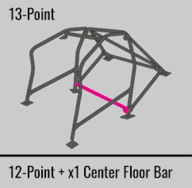 Cusco Steel Roll Cage 13 Point 2 Passenger Escape Dash 2015 Subaru WRX / STI - 6A1 270 W13