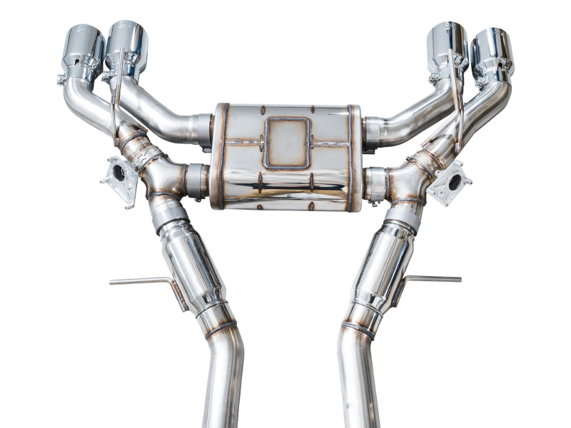 AWE Tuning 22-26 Cadillac CT5-V Blackwing SwitchPath Exhaust - Chrome Silver Tips - 3025-42562