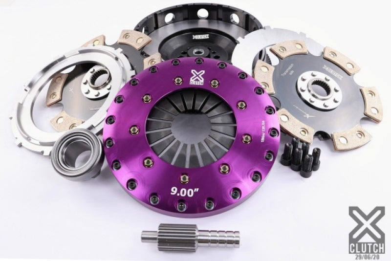 XClutch 2011 BMW 1 Series M Base 3.0L 9in Twin Solid Ceramic Clutch Kit (6 Bolt/PB in Flywheel) - XKBM23596-2E