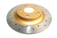 Load image into Gallery viewer, DBA 00-09 Honda S2000 Rear Street Series Drilled &amp; Slotted Rotor w/Gold Hat - DBA483X