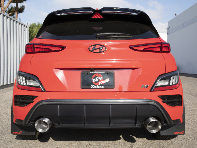aFe 22-23 Hyundai Kona N L4 2.0L (t) Takeda 3in 304 SS Axle-Back Exhaust System w/ Polished Tips - 49-37032-P