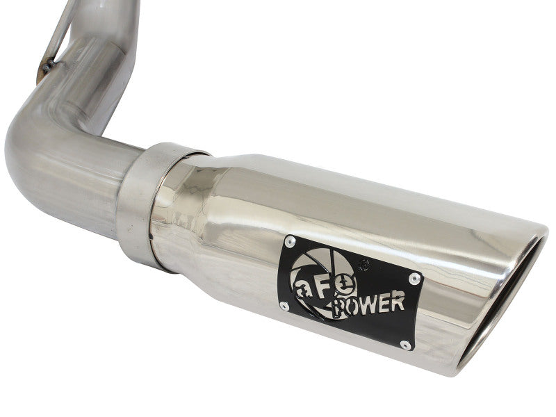 aFe Mach Force-XP Exhaust 3in Cat-Back SS 14-15 GM 1500 Trucks 4.3L/5.3L Dual Split w/ Polished Tip - 49-44057-P