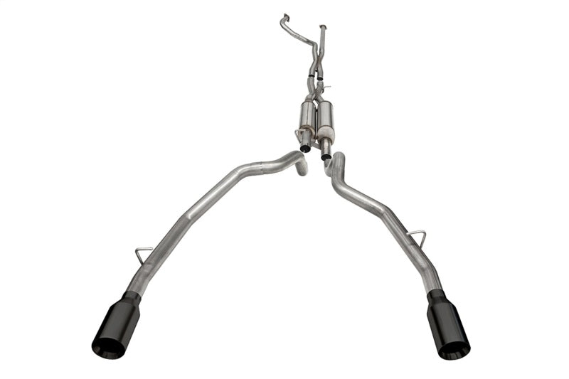 Corsa 2021-2024 Dodge Ram TRX Crew Cab Xtreme Catback Exhaust Dual Rear Black Tip - 21189BPC