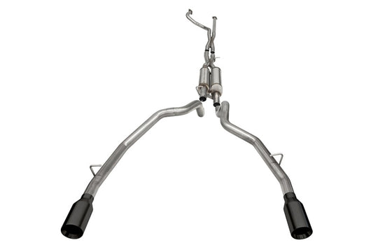 Corsa 2021-2024 Dodge Ram TRX Crew Cab Xtreme Catback Exhaust Dual Rear Black Tip - 21189BPC